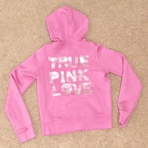 Victoria’s Secret Pink Zip Up Hoodie Sweater